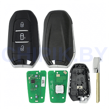 Пульт KEYDIY ZB66-3, 3 кнопки, боковая дерь