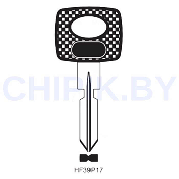 Заготовка авто ключа Мерседес ME-2.P HU39P S48HFP HF39P17 MB52P КНР пластик