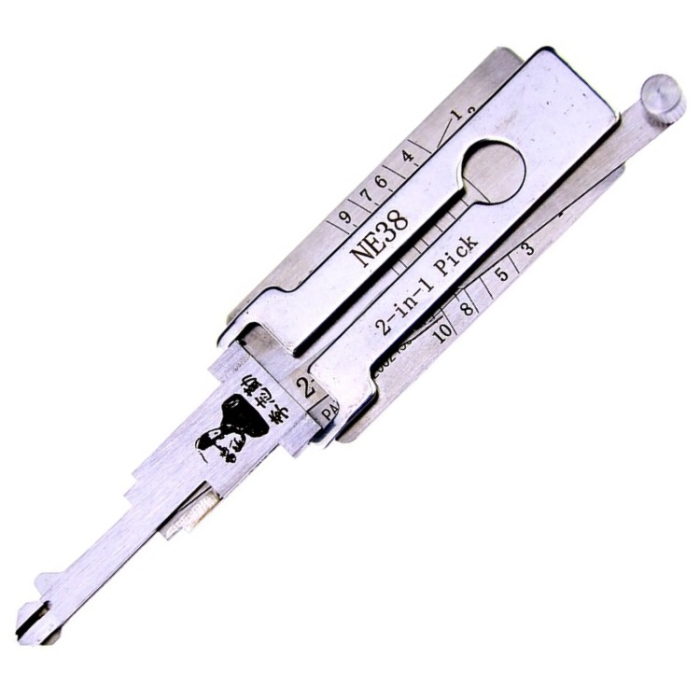 Отмычка и декодер Lishi 2 в 1 для Ford Nissan NE38