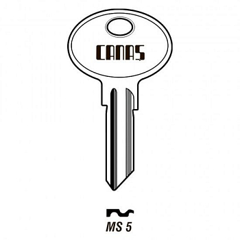 Заготовка ключа Canas - MS5 "MESAN" (26(21)х7мм) Заготовка ключа Canas - MS5 "MESAN" (26(21)х7мм)