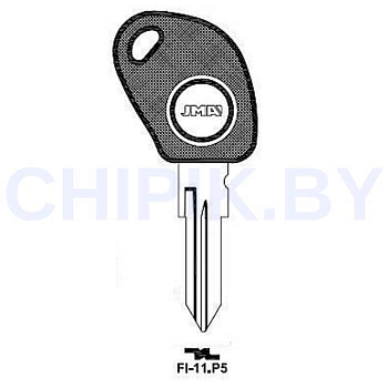 Заготовка авто ключа Фиат, Ивеко FI-11.P5 GT10BP0 GB9RP Европа под чип