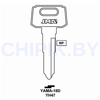 Заготовка авто ключа YAMA-18D.P YH28AP YM36AP YA22P112 YM8AP Европа пластик Заготовка авто ключа YAMA-18D.P YH28AP YM36AP YA22P112 YM8AP Европа пластик