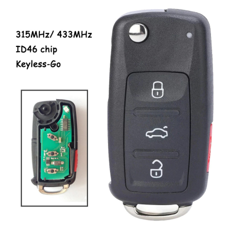 Ключ Ауди A8 S8 выкидной с платой