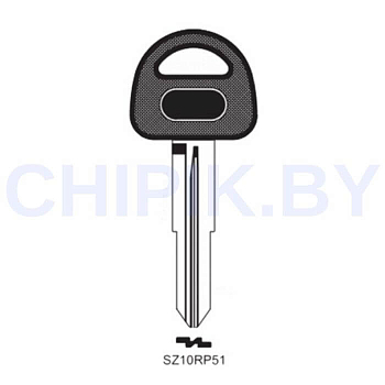 Заготовка авто ключа Сузуки SUZU-8P SZ11RP КНР пластик