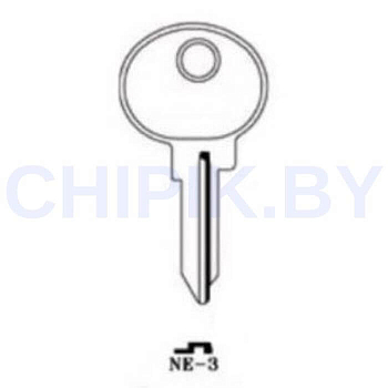Заготовка авто ключа Лада, УАЗ, ГАЗ ВАЗ NE-3 NE20 NN23 NE21 KHP металл