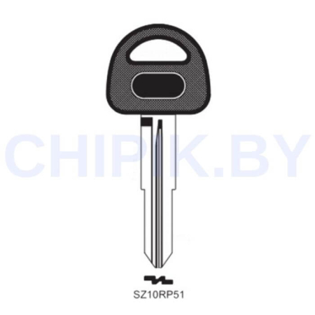 Заготовка авто ключа Сузуки SUZU-8P SZ11RP КНР пластик