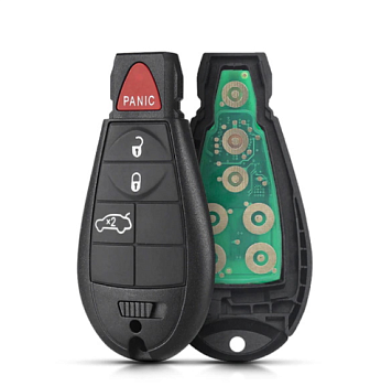 Смарт ключ Додж корпус с платой 3 кнопки