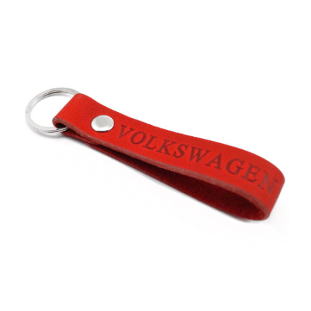 Брелок Фольксваген кожа Красный
