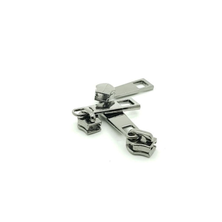 Бегунок Спираль 5, Галантерея (без стопора), Темный никель