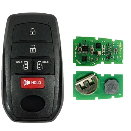 Ключ Тойота Сиена смарт корпус с платой