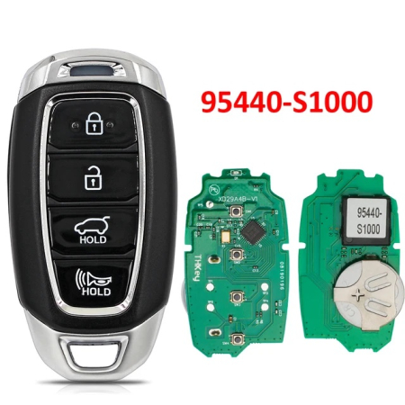 Ключ Хендай Санта Фе смарт корпус с платой