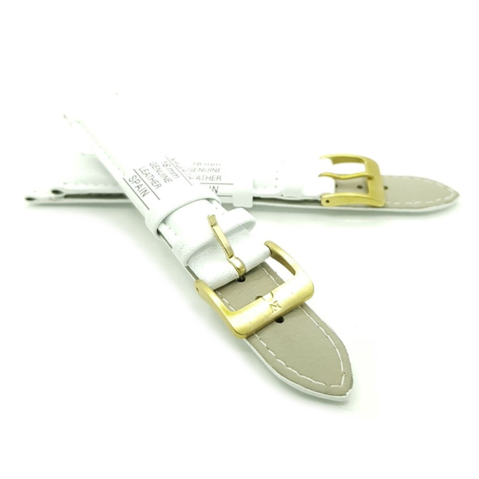 Ремешок искусственная кожа 18 мм, Белый