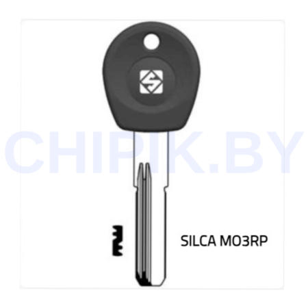 Заготовка ключа Moia MO3RP 2 паза (47,5(30,5)х9,2х2,8мм)