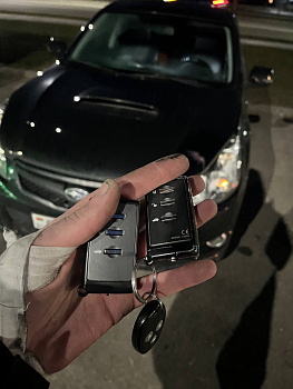 Субару Легаси изготовление дубликата чип ключа зажигания