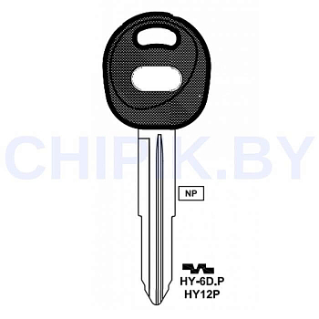 Заготовка авто ключа Киа, Хендай HY-6D.P HYN7RAP HUN8LP HYN4RP114 HY7SCP КНР пластик