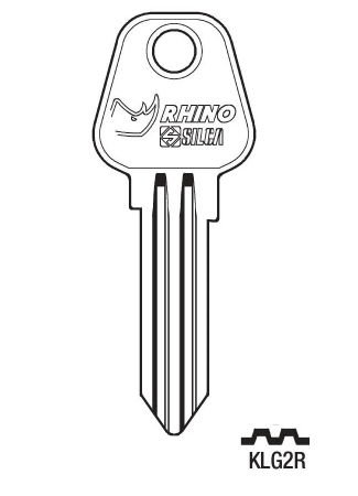 Заготовка ключа KAL-2D KLG2R KLG2 0190S Европа
