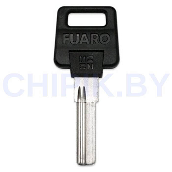 Заготовка ключа FUARO-2 2 паза (27,8-8,7-2,3) с пластиком Заготовка ключа FUARO-2 2 паза (27,8-8,7-2,3) с пластиком