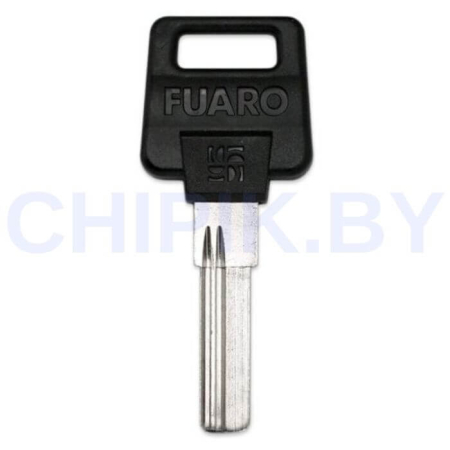 Заготовка ключа FUARO-2 2 паза (27,8-8,7-2,3) с пластиком Заготовка ключа FUARO-2 2 паза (27,8-8,7-2,3) с пластиком