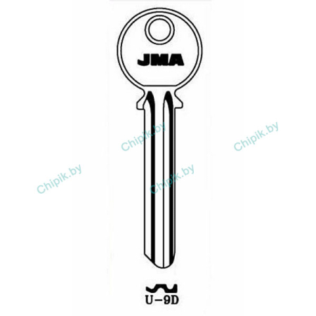 Заготовка ключа U-9D UL046  КНР