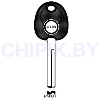 Заготовка авто ключа Киа, Хендай HY-19.P KIA8P HYN17B Европа под чип