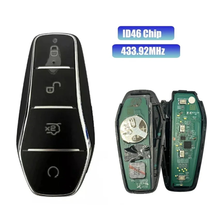 Ключ BYD Song Pro, Tang, Atto 3, EV Max Plus, Seagull смарт корпус с платой