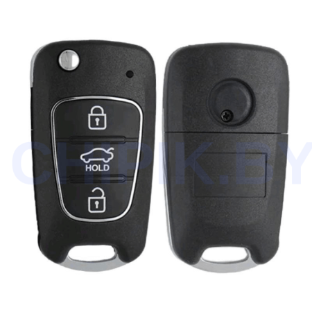 Корпус Xhorse / KIYDIY XKHY02EN, XNHY02EN, B04, NB04, без лезвия, 3 кнопки