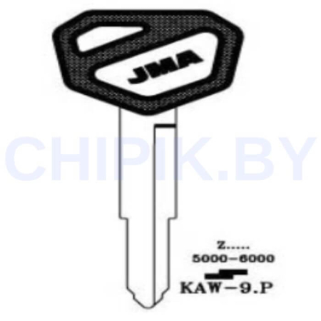 Ключ мотоцикла Кавасаки KAW-9.P KW16CP KA20A KW18P Европа пластик