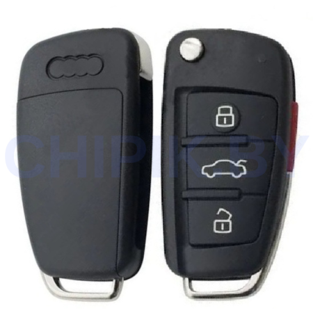 Ключ Ауди А1, А4, А6, Q7 выкидной корпус