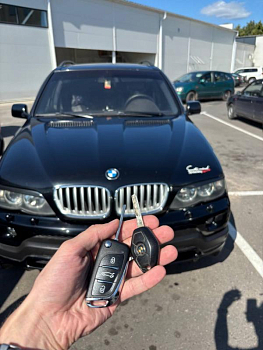 БМВ X5 E53 изготовление дубликата чип ключа зажигания