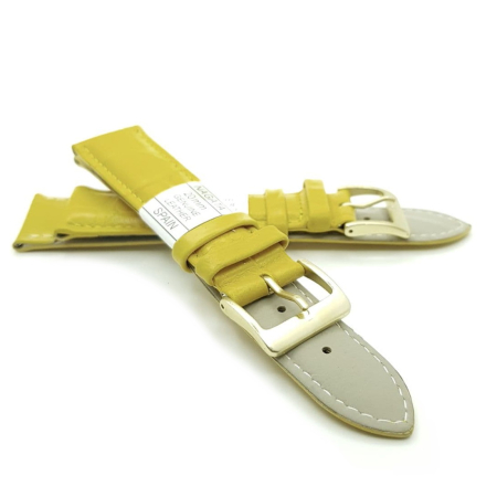 Ремешок искусственная кожа 20 мм, Желтый