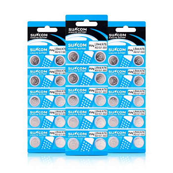 Батарейка AG13/357/A76/LR44/V13GA/44/76/L1154 Suncom