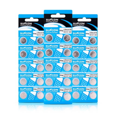 Батарейка AG13/357/A76/LR44/V13GA/44/76/L1154 Suncom