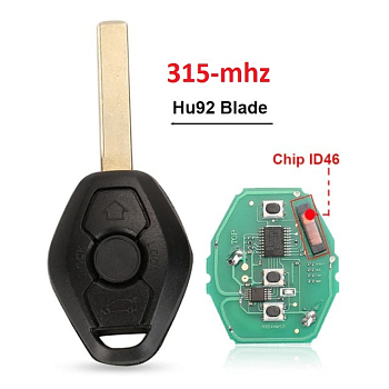Ключ БМВ 3,5,6,7,X3 корпус с платой 315-mhz 