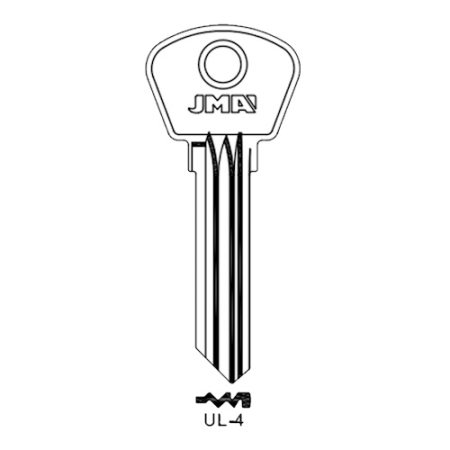 Заготовка ключа UL-4 ULS1R ULK5L ULN4S 0250S 18 Европа