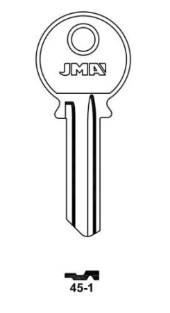 Заготовка ключа 45-1 RUS1R KSK1L KSP1S Европа Заготовка ключа 45-1 RUS1R KSK1L KSP1S Европа