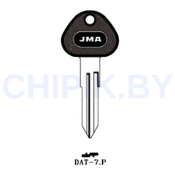 Заготовка авто ключа Ниссан DAT-7.P DAT14P  DA24P DT9P43 Европа пластик
