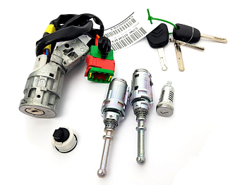 Ремонт замка Ситроен C2, C3 комплект всех замков