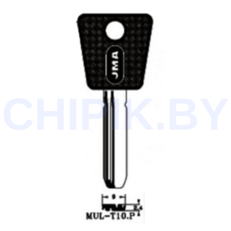 Заготовка ключа MUL-T10.P MTK13RAP S13MTKP MLT11RP16 076