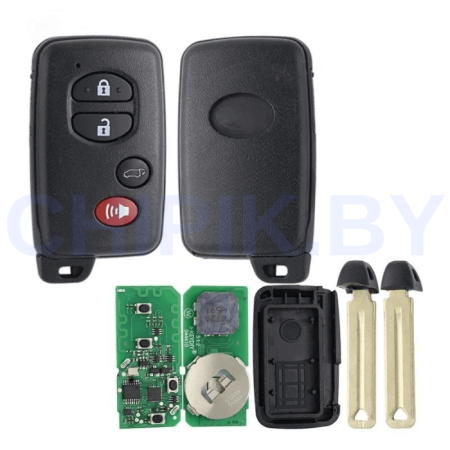 Пульт KEYDIY TIB03-4, 3 кнопки, паника,минивэн, с чипом 8A 4D, для KD-X2, KD MAX, KDX4