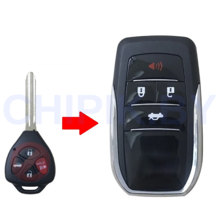 Ключ Тойота Королла, Авалон, Камри, Венза, Матрикс выкидной корпус под переделку