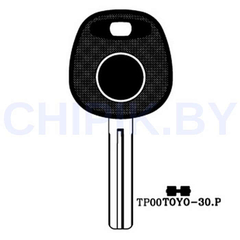 Заготовка авто ключа Тойота, Лексус TOYO-30.P TOY48BTE TY47P КНР под чип