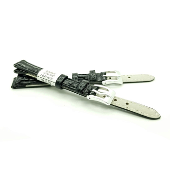 Ремешок искусственная кожа 10 мм, Черный