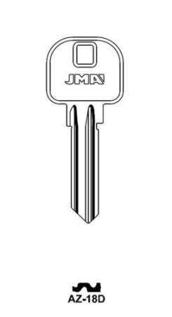 Заготовка ключа AZ-18D AZ9 AZB18 AZ9 Европа Заготовка ключа AZ-18D AZ9 AZB18 AZ9 Европа