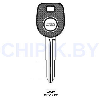 Заготовка авто ключа Митсубиси MIT-12.P2 MIT8TE MIT7PB Европа под чип