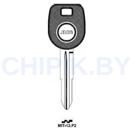 Заготовка авто ключа Митсубиси MIT-12.P2 MIT8TE MIT7PB Европа под чип