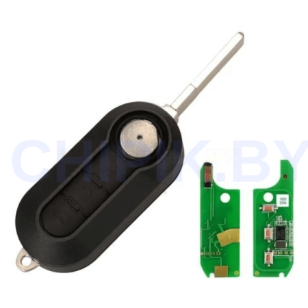 Ключ Фиат, Ситроен, Форд Добло, 500, Фиорино, Гранде Пунто, Пунто, Пунто Эво, Кубо, Немо, Ка, выкидной корпус с платой