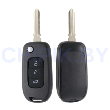 Ключ Рено Каджар, Меган, Дастер, Твинго выкидной корпус HU136