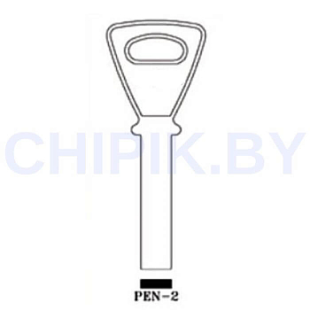 Заготовка ключа PEN-2 BZ3 КНР Заготовка ключа PEN-2 BZ3 КНР