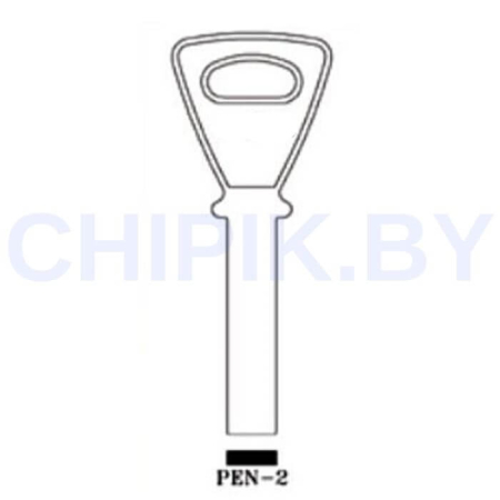 Заготовка ключа PEN-2 BZ3 КНР