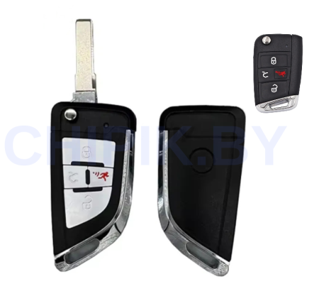 Ключ Фольксваген Гольф, Джетта, Тигуан, Поло выкидной корпус под переделку